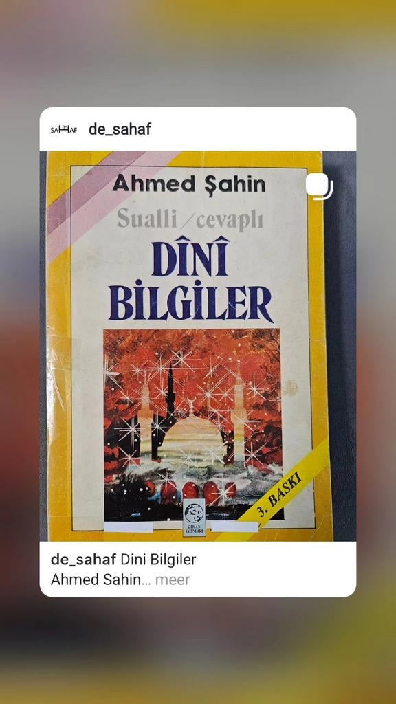 Sualli Cevapli Dini Bilgiler; Ahmed Sahin, Verzenden
