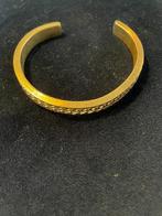 3.Goudkleurige klem armband, Sieraden, Tassen en Uiterlijk, Armbanden, Goud, Zo goed als nieuw, Verzenden