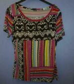 Tuzzi kleurrijk printjes shirt glad materiaal mt 42 nr 33356, Tuzzi, ., Maat 42/44 (L), Ophalen of Verzenden