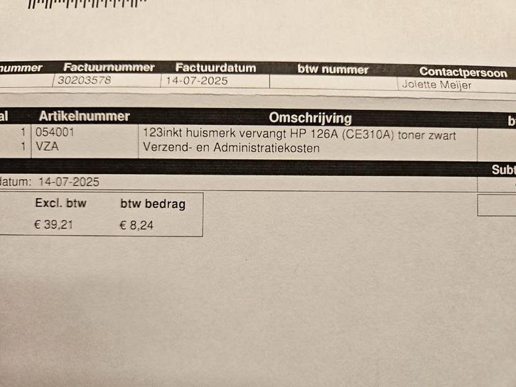 HP toner laserjet zwart 126A (CE310A), Computers en Software, Printerbenodigdheden, Nieuw, Toner, Ophalen of Verzenden