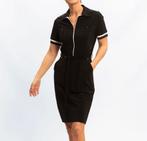 Zip73 Zip73 jurkje dress zwart wit travelstof zomer mt L, Zwart, Maat 42/44 (L), Ophalen of Verzenden, Zo goed als nieuw