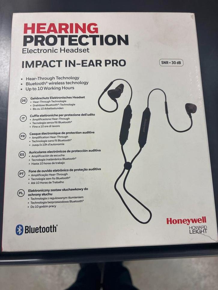 Honeywell Impact In-Ear Pro- oplaadbare gehoorbeschermer, Doe-het-zelf en Verbouw, Gehoorbeschermers, Nieuw, Bluetooth, Ophalen