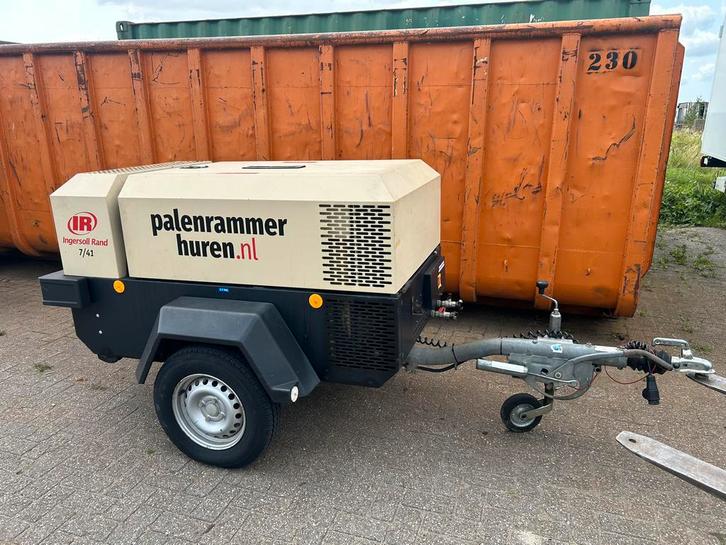 IR 7/41 mobiele diesel compressor 4m3, Doe-het-zelf en Verbouw, Compressors, Zo goed als nieuw, 100 liter of meer, Ophalen of Verzenden