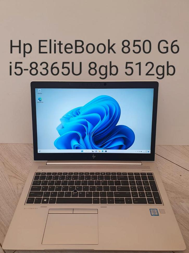 Goede staat: Hp Elitebook 850 G5 i5-8365U 8gb 512gb SSD fhd, Computers en Software, Windows Laptops, Zo goed als nieuw, 15 inch