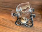 Antieke cognac brander met glas, Antiek en Kunst, Ophalen of Verzenden