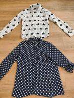 2 mooie blouses maat s - kerst wit met zwarte sterren, Ophalen of Verzenden, Maat 38/40 (M), Wit