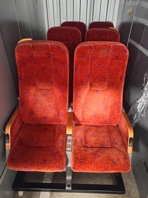 NS treinstoel 1e klasse 3x 2-zits, Antiek en Kunst, Antiek | Meubels | Stoelen en Banken, Ophalen