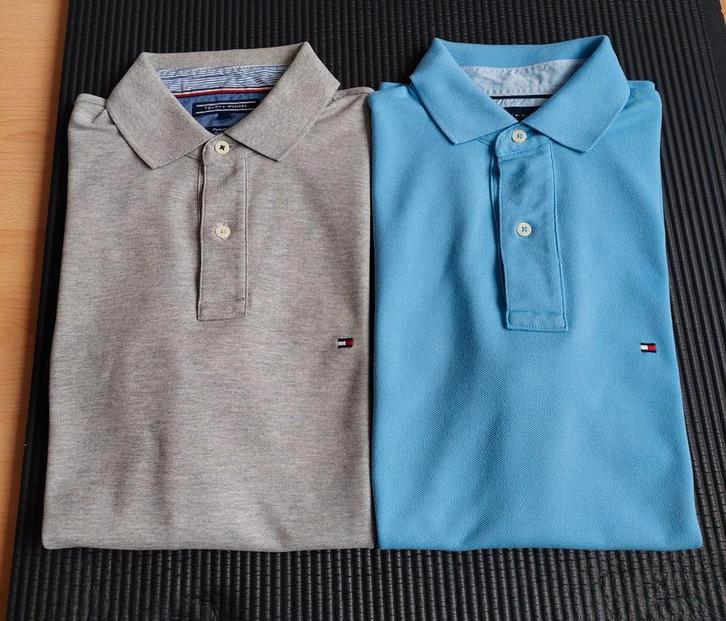 2x Tommy Hilfiger Polo Shirts - Maat M, Kleding | Heren, Polo's, Zo goed als nieuw, Maat 46 (S) of kleiner, Blauw, Ophalen of Verzenden