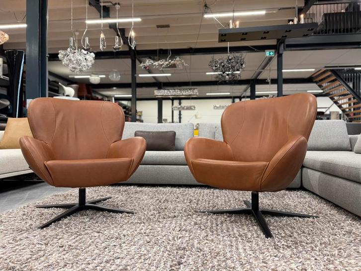 Bree’s new world Legendary Fauteuils bruin leer Design stoel, Huis en Inrichting, Fauteuils, Nieuw, Leer, 50 tot 75 cm, 75 tot 100 cm