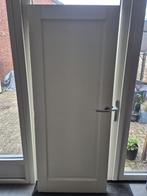 Hardhouten binnen deur inclusief klink, Doe-het-zelf en Verbouw, Deuren en Horren, Ophalen, Zo goed als nieuw, Binnendeur, 200 tot 215 cm