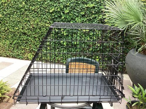 Bench kofferbak benz transportkooi vervoerkooi, Dieren en Toebehoren, Hondenhokken, Gebruikt, Minder dan 65 cm, 75 tot 110 cm