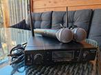 Dubbel microfoon draadloos, Muziek en Instrumenten, Microfoons, Ophalen of Verzenden, Nieuw, Zangmicrofoon, Draadloos