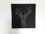 Wanddecoratie Edelhert, Ophalen, Zo goed als nieuw, Schilderij, Minder dan 50 cm