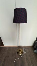 Vloerlamp brons met Schots geruite kap, Ophalen of Verzenden, Zo goed als nieuw