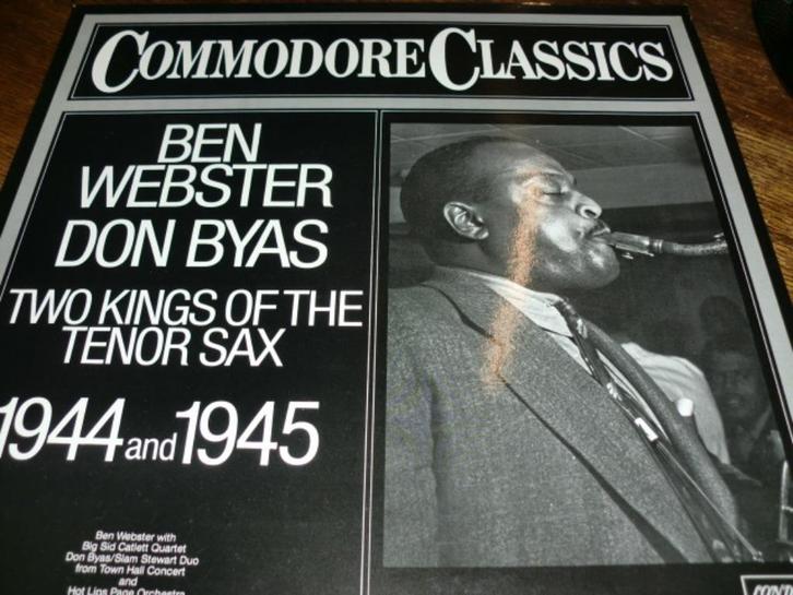 Ben Webster / Don Byas ‎Two Kings Of The Tenor Sax  LP 1979, Cd's en Dvd's, Vinyl | Jazz en Blues, Zo goed als nieuw, Jazz, 1940 tot 1960