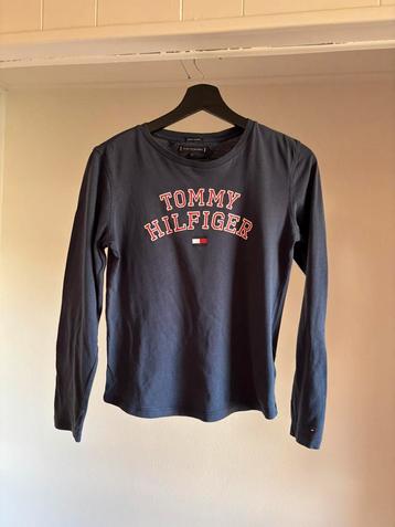 Donkerblauwe Tommy hilfiger shirt/longsleeve maat 152 beschikbaar voor biedingen