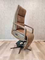 Chanti leren sta op stoel relax fauteuil met garantie, Huis en Inrichting, Fauteuils, Gebruikt, Minder dan 75 cm, Leer, Ophalen of Verzenden