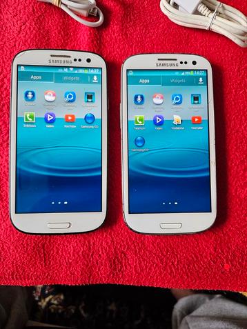 2x Goed werkende Samsung galaxy S3,met 2x usb,16gb,€35 beschikbaar voor biedingen