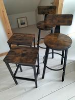 4 barkrukken, Huis en Inrichting, Barkrukken, 2 krukken, Ophalen of Verzenden, Nieuw, 60 tot 90 cm