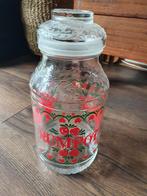 Grote rumpot met fruitprint., Huis en Inrichting, Keuken | Potten en Pannen, Ophalen of Verzenden, Zo goed als nieuw, Glas, Pot, Bus of Blik