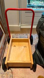 Loopwagen, Kinderen en Baby's, Speelgoed | Houten speelgoed, Ophalen, Gebruikt, Duw- of Trekspeelgoed