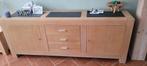 Dressoir hout met graniet steen, Ophalen, Gebruikt, Eikenhout, 200 cm of meer