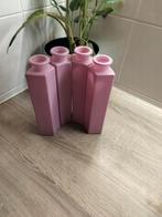4 roze Ikea Somrig vaasjes, Glas, Ophalen of Verzenden, Zo goed als nieuw, Overige kleuren