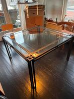 Stevige vierkante eettafel, Huis en Inrichting, Tafels | Eettafels, Ophalen, Gebruikt, Vierkant, Vijf personen of meer