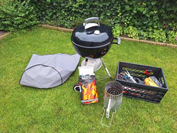Weber Compact Kettle houtskoolbarbecue, brikettenstarter beschikbaar voor biedingen