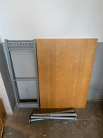 Houten Galant Ikea tafel/bureau met onderstel, Huis en Inrichting, Tafels | Eettafels, Ophalen, 100 tot 150 cm, 50 tot 100 cm