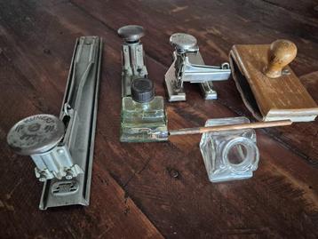 oude, antieke kantoor-/schrijversaccessoires  beschikbaar voor biedingen