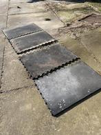 Rubberen matten voor paardenstal 4 stuks, Ophalen, Gebruikt, Overige soorten