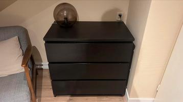 Ikea malm enkele ladenkast zwartbruin beschikbaar voor biedingen