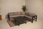 Aluminium Loungeset Hoekbank met bijzettafel SALE #88, 5 zitplaatsen, Bank, Aluminium, Ophalen of Verzenden