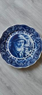 Groot delftsblauw bord Visser, Ophalen