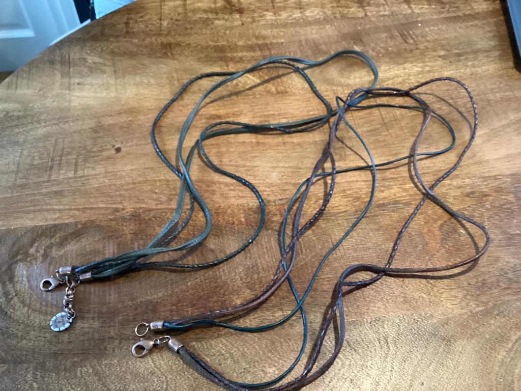 Pimps and pearls ketting, Ophalen, Gebruikt, Bruin, Overige materialen