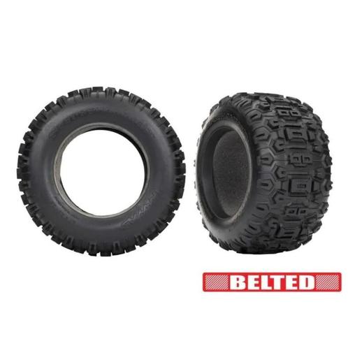 Banden, Sledgehammer (gegordeld) (2)/ schuimrubberen inserts, Hobby en Vrije tijd, Modelbouw | Radiografisch | Auto's, Nieuw, Auto offroad