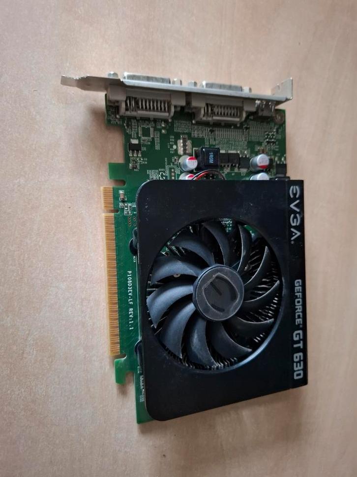 EVGA GeForce GT 630 Videokaart, Computers en Software, Videokaarten, Gebruikt, Nvidia, PCI-Express 2.0, GDDR3, HDMI, DVI, Ophalen of Verzenden