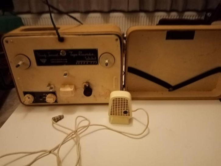 Amroh Handy Sound taperecorder 1950, Audio, Tv en Foto, Bandrecorders, Bandrecorder, Ophalen of Verzenden