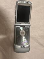 Motorola RAZR V3 Zilver - Incl. Metalen doos  & Accessoires, Gebruikt, Fysiek toetsenbord, Inklapmodel, Ophalen of Verzenden