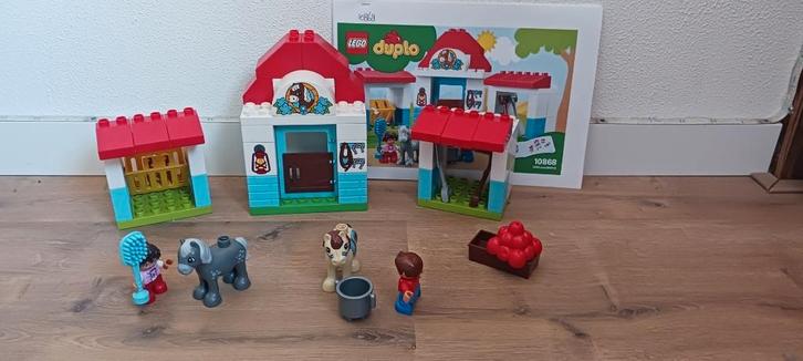 Dublo Ponystal 10868, Kinderen en Baby's, Speelgoed | Duplo en Lego, Gebruikt, Duplo, Complete set, Ophalen of Verzenden