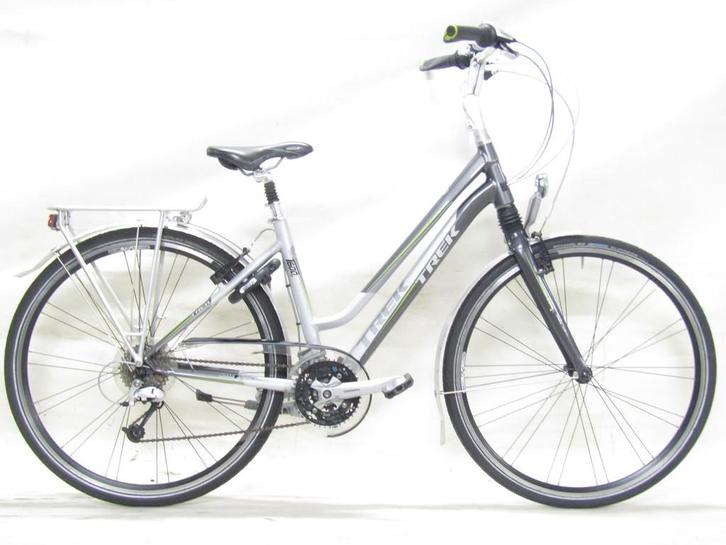 Trek T600 grijs dames 46cm 28inch, Fietsen en Brommers, Fietsen | Dames | Damesfietsen, Gebruikt, Overige merken, Versnellingen
