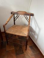 Antieke armstoel met touwzitting - Rustiek design stoel, Ophalen