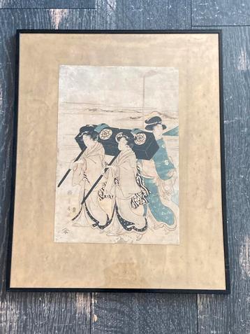 Originele antieke Japanse prent Utagawa (180225m) beschikbaar voor biedingen