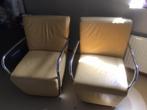 2 mooie fauteuils, Ophalen, Zo goed als nieuw, 50 tot 75 cm, Leer