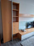 Wandmeubel Modul art houtkleur met wit, Ophalen, 250 tot 300 cm, Gebruikt, 200 cm of meer