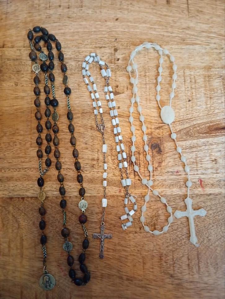 Vintage Rozenkransen Set van 3, Antiek en Kunst, Antiek | Religie, Ophalen of Verzenden