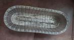 Gevlochten verzilverde Broodmand., Mand, Ophalen of Verzenden, Zo goed als nieuw, Riet