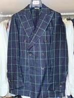 De Petrillo linen double breasted 48, Ophalen of Verzenden, Zo goed als nieuw, Maat 48/50 (M), Blauw