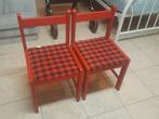 2 Mooie Rode Kinder Stoelen. (Set), Ophalen, Gebruikt, Stoel(en)